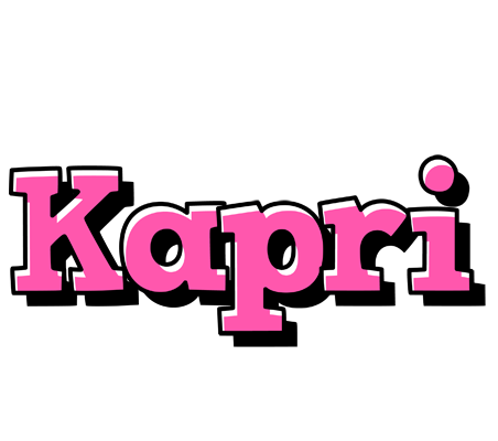 Kapri girlish logo