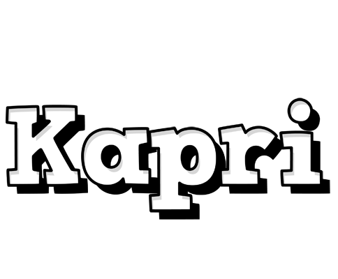 Kapri snowing logo