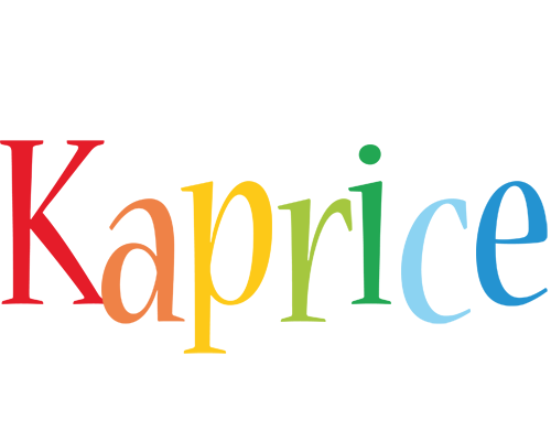 Kaprice birthday logo