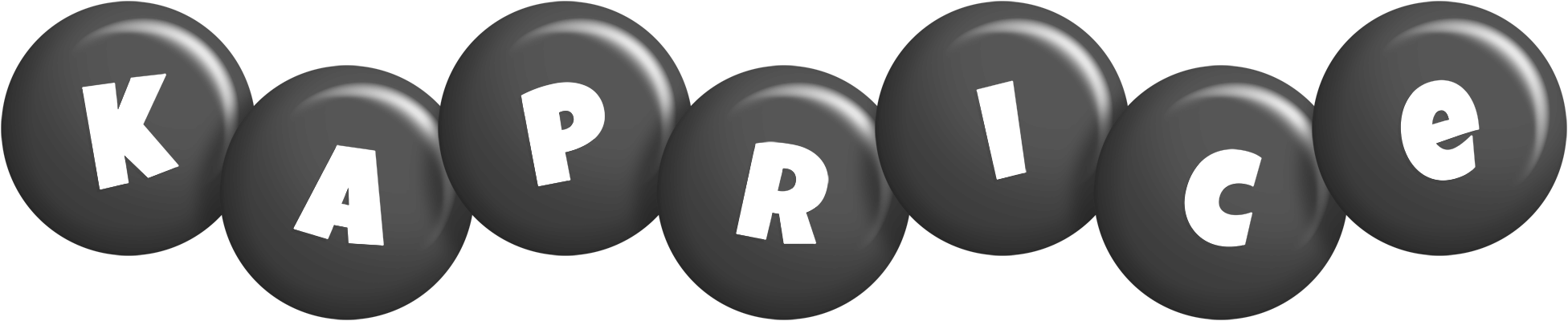Kaprice candy-black logo
