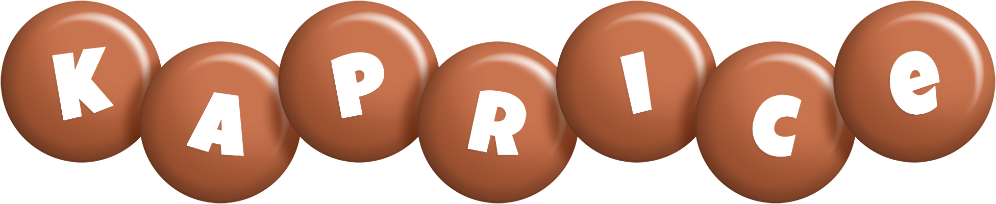 Kaprice candy-brown logo