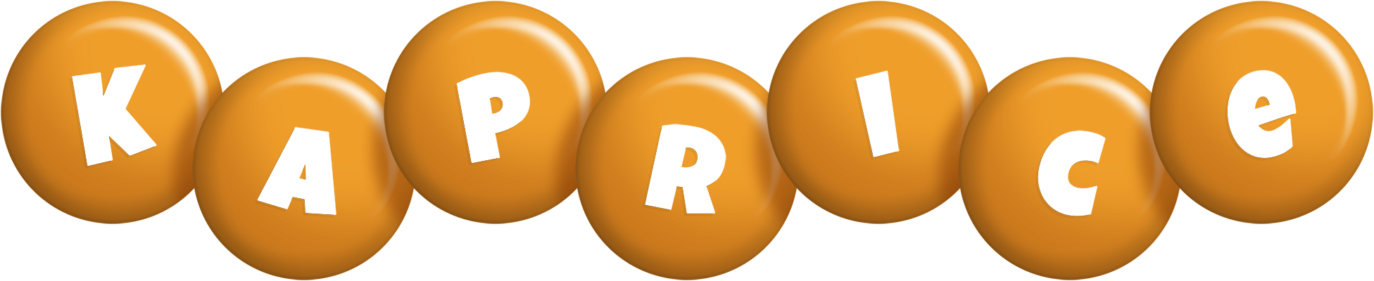 Kaprice candy-orange logo
