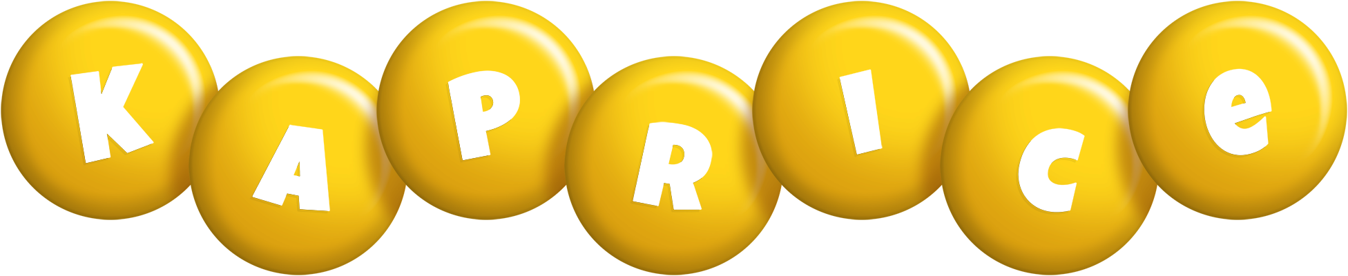Kaprice candy-yellow logo