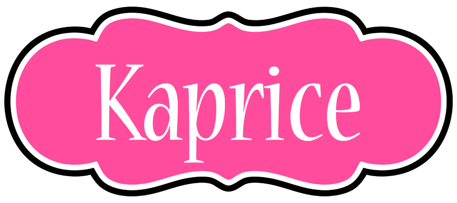 Kaprice invitation logo