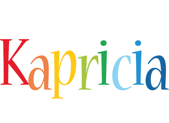 Kapricia birthday logo
