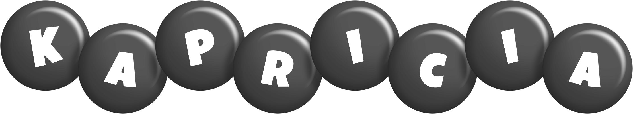 Kapricia candy-black logo