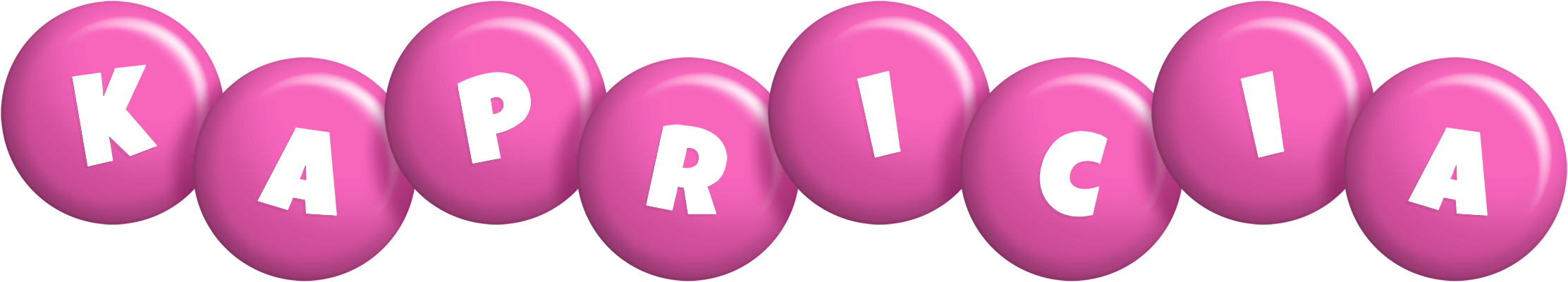 Kapricia candy-pink logo