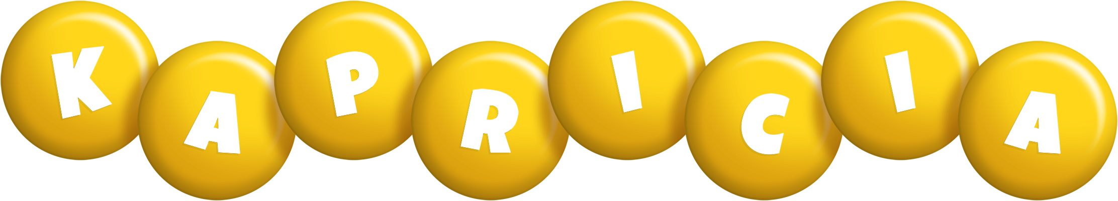 Kapricia candy-yellow logo