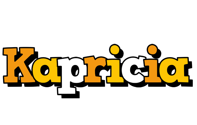 Kapricia cartoon logo