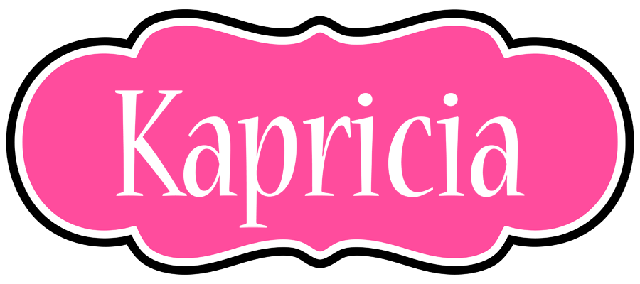 Kapricia invitation logo