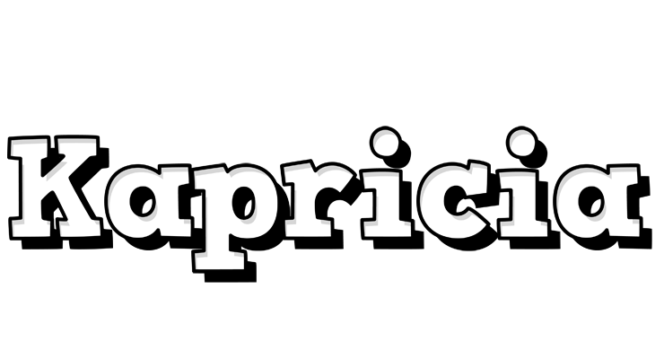 Kapricia snowing logo