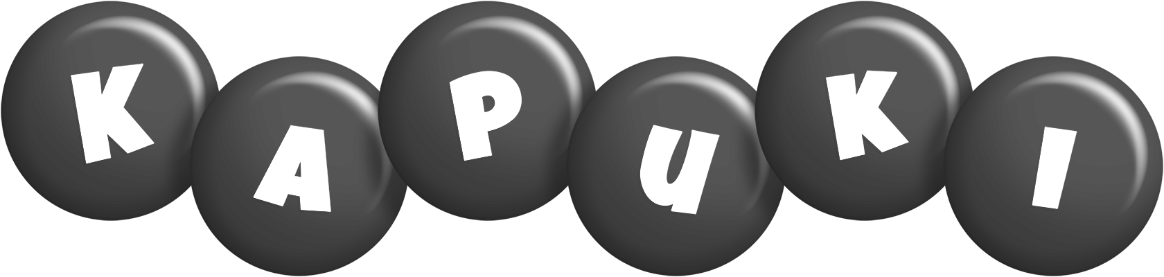 Kapuki candy-black logo