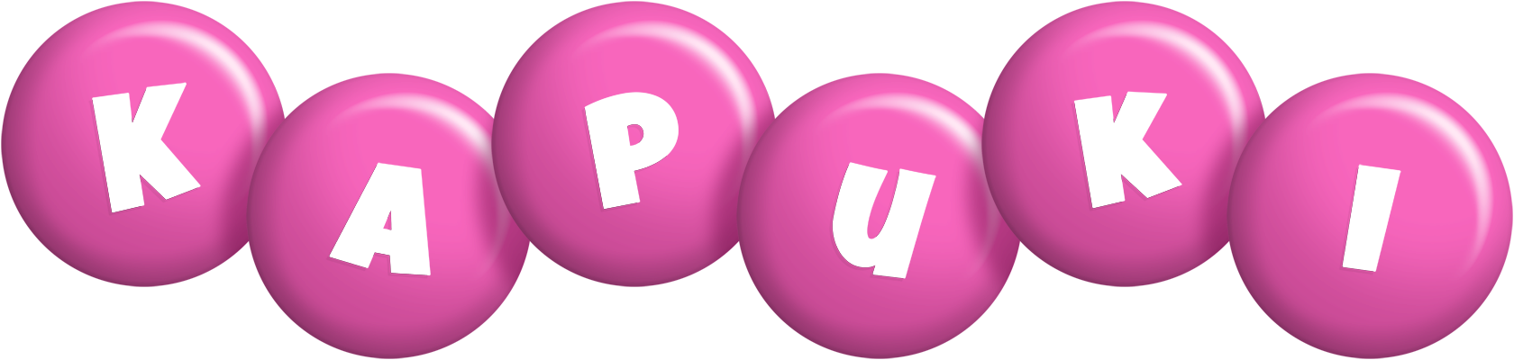 Kapuki candy-pink logo