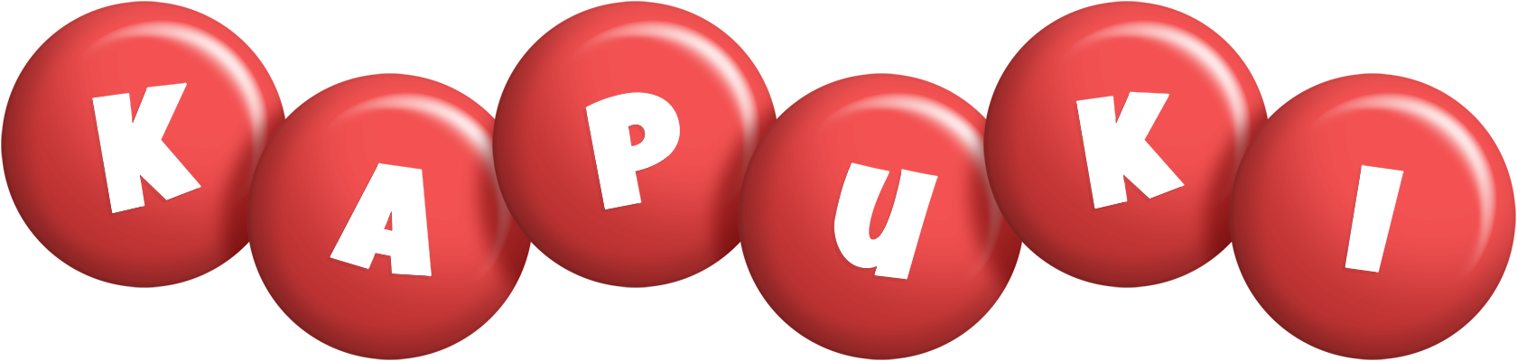 Kapuki candy-red logo