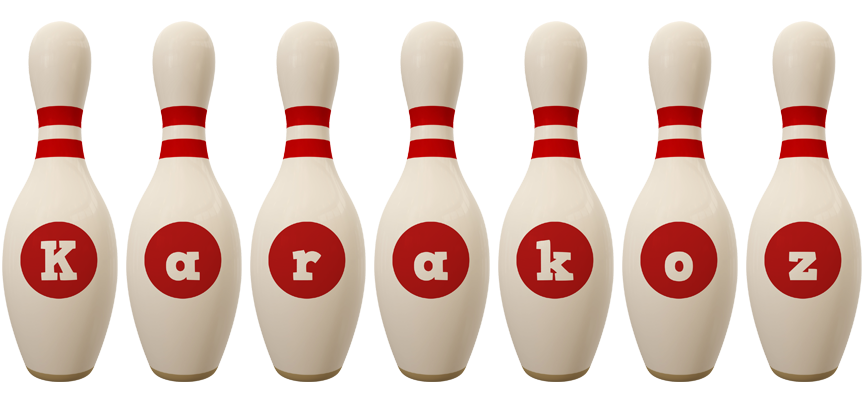 Karakoz bowling-pin logo