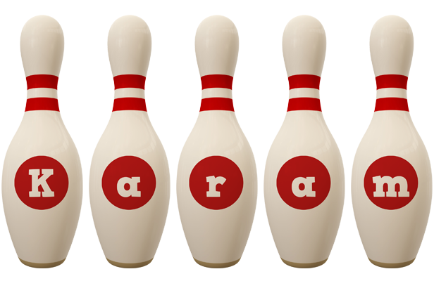 Karam bowling-pin logo