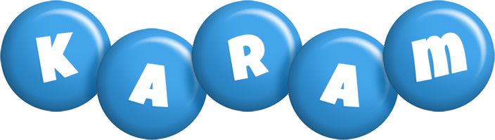 Karam candy-blue logo