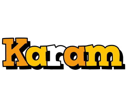 Karam cartoon logo