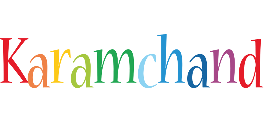 Karamchand birthday logo