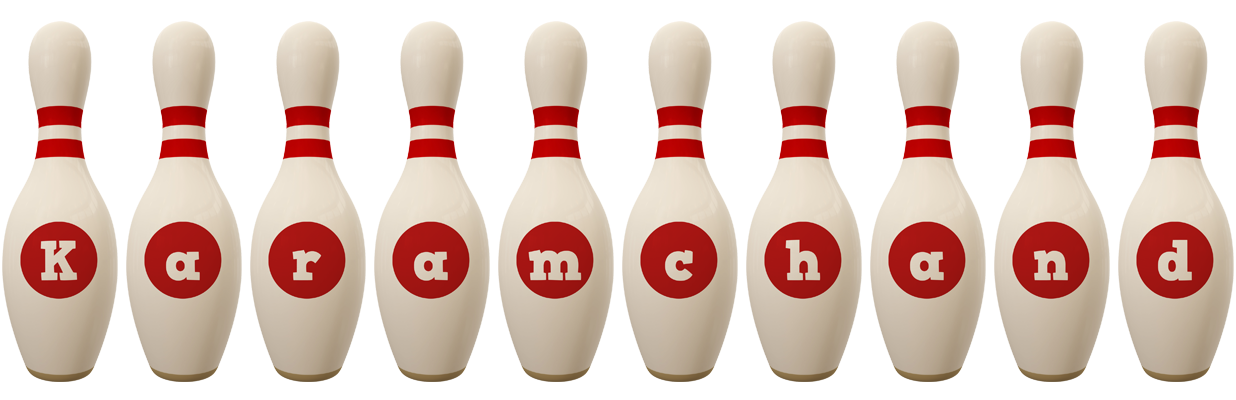 Karamchand bowling-pin logo