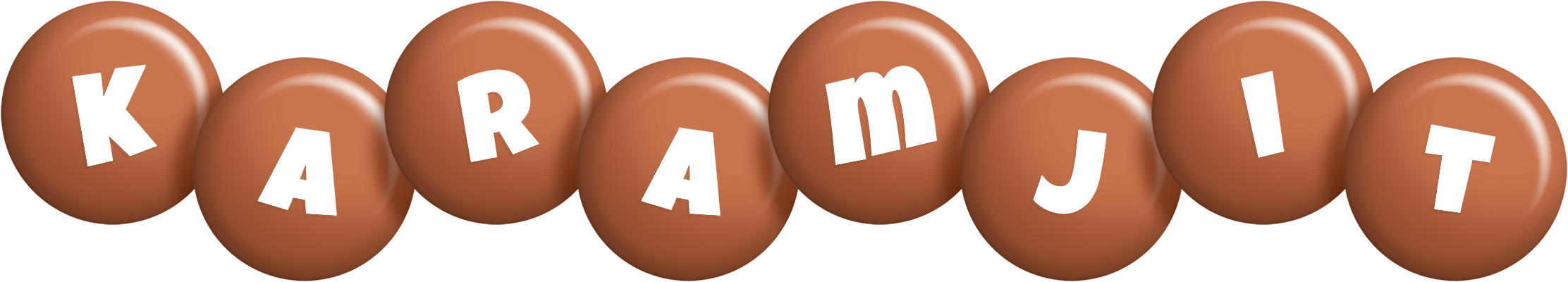 Karamjit candy-brown logo