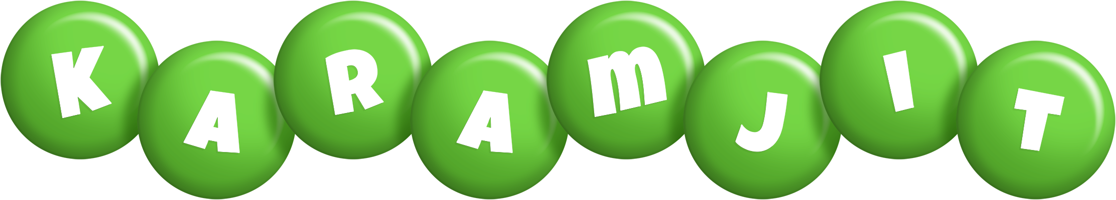 Karamjit candy-green logo