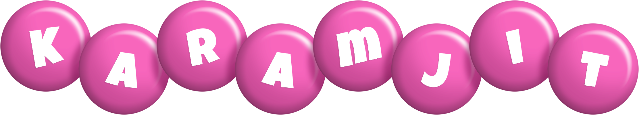 Karamjit candy-pink logo