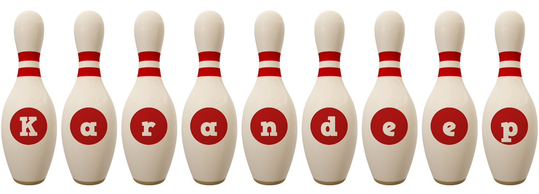 Karandeep bowling-pin logo