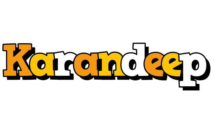 Karandeep cartoon logo