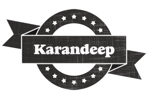 Karandeep grunge logo