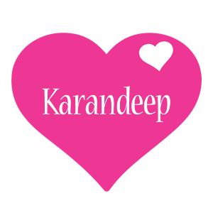 Karandeep love-heart logo