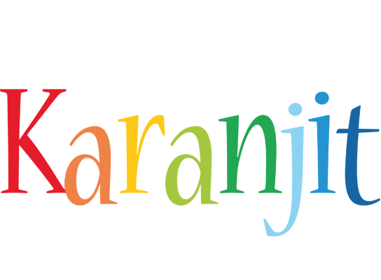 Karanjit birthday logo