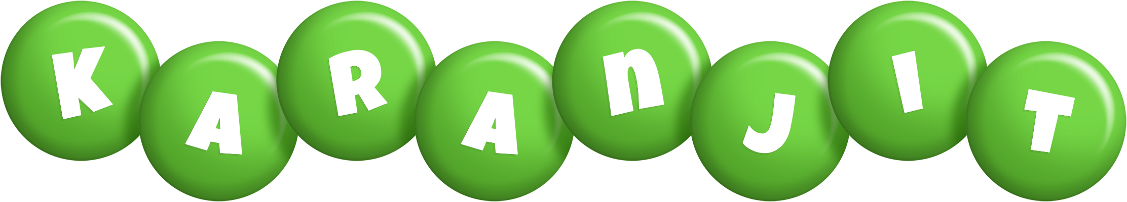 Karanjit candy-green logo