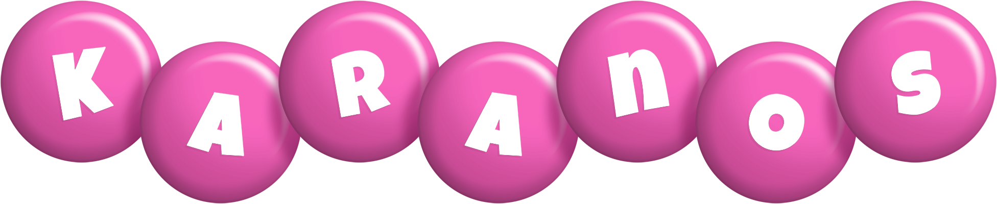 Karanos candy-pink logo