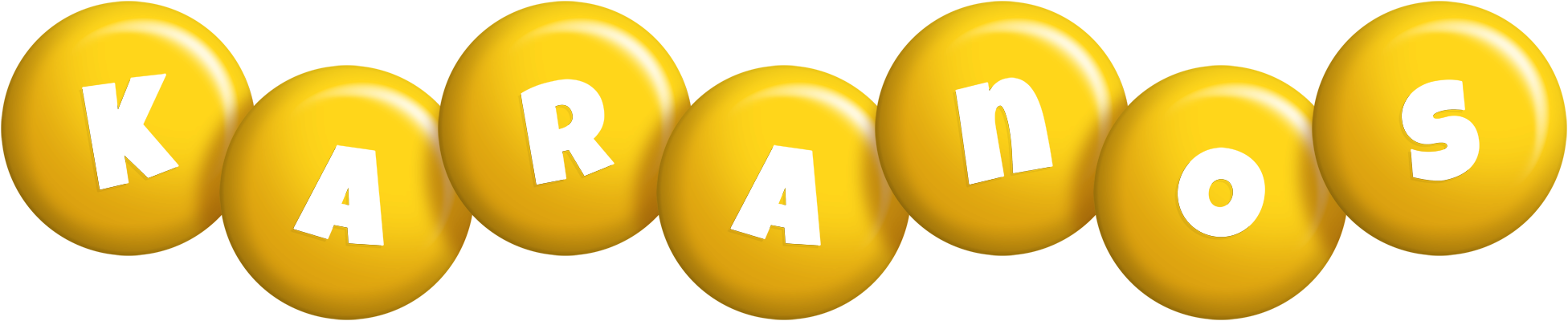 Karanos candy-yellow logo