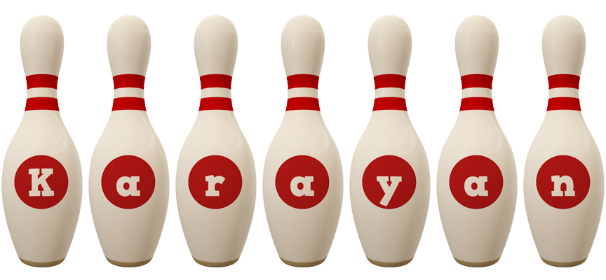 Karayan bowling-pin logo