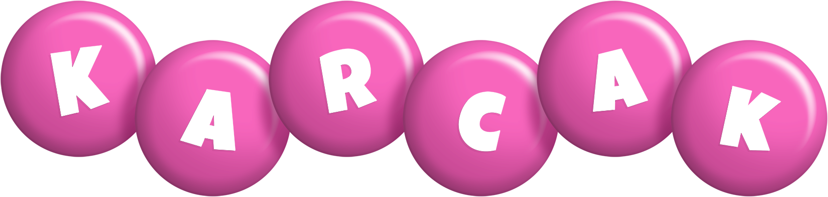 Karcak candy-pink logo