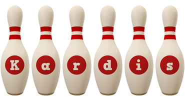 Kardis bowling-pin logo