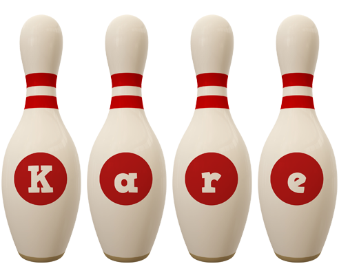 Kare bowling-pin logo
