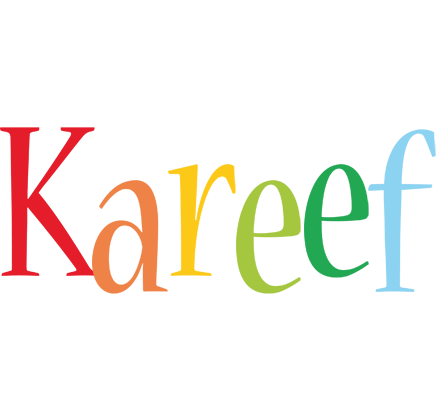 Kareef birthday logo