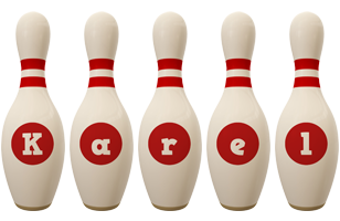 Karel bowling-pin logo