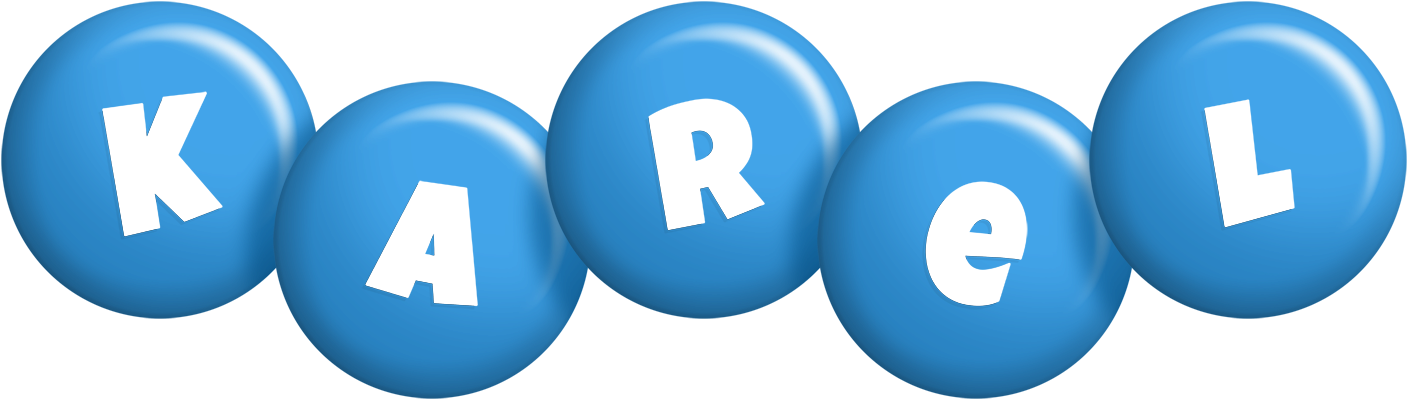 Karel candy-blue logo