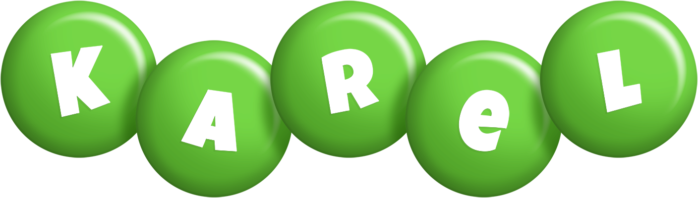 Karel candy-green logo