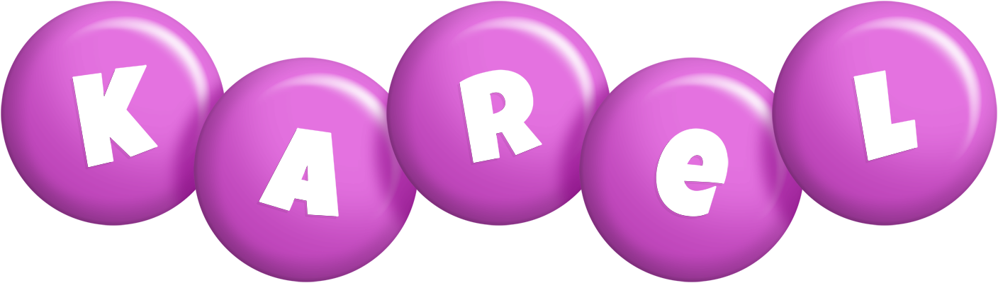 Karel candy-purple logo