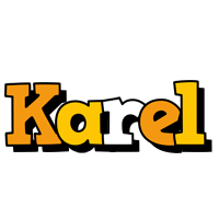 Karel cartoon logo