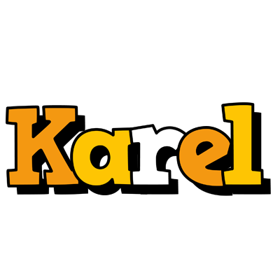 Karel cartoon logo