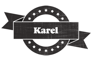 Karel grunge logo