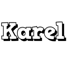 Karel snowing logo