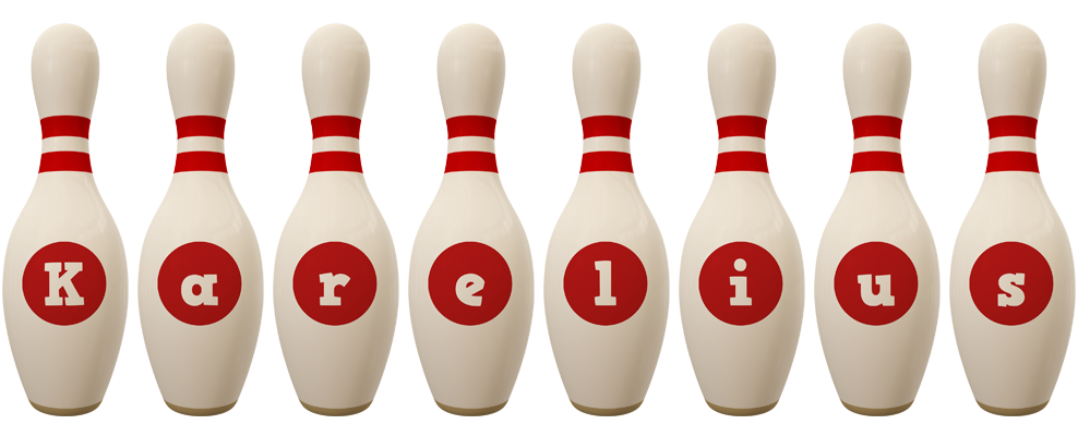 Karelius bowling-pin logo