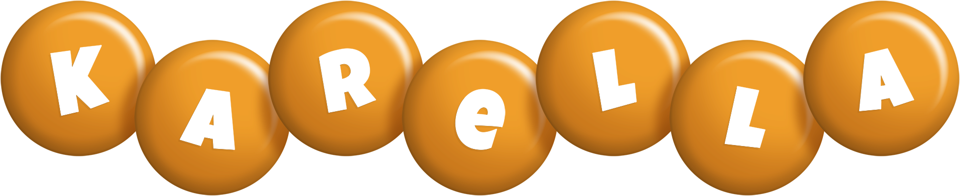 Karella candy-orange logo